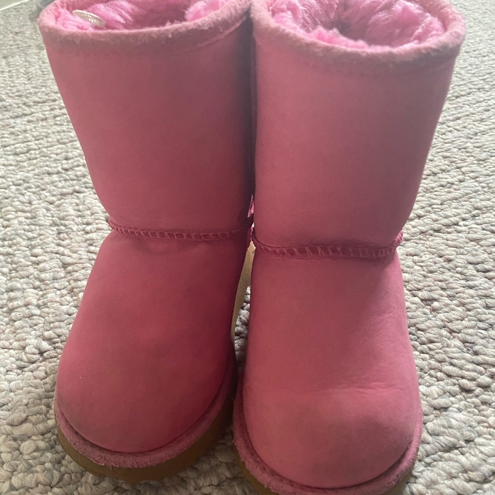 Pink kids UGG boots size 9